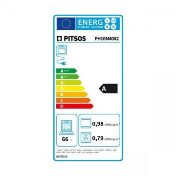 Pitsos PH10M40X2 Φούρνος άνω Πάγκου 66lt Π59.4εκ. Inox Pitsos PH10M40X2 Φούρνος άνω Πάγκου 66lt Π59.4εκ. Inox